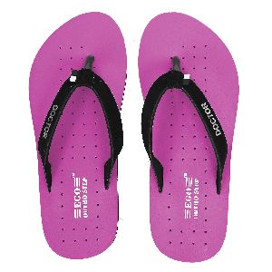 Purple Flat Ladies Slippers