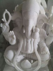 White Marble Ganesh Statue