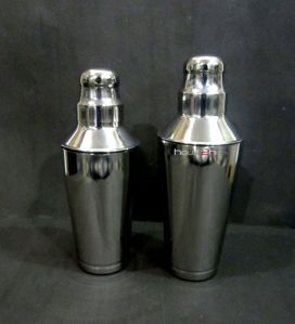 silver cocktail shaker