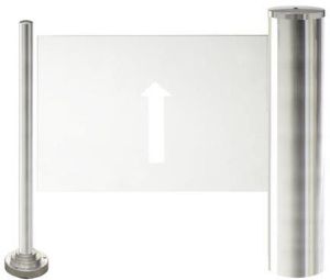 Cylindrical VIP Swing Gate With Glass Arm