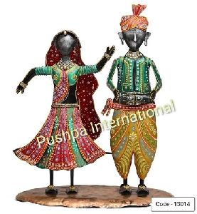 Metal Rajasthani Couple