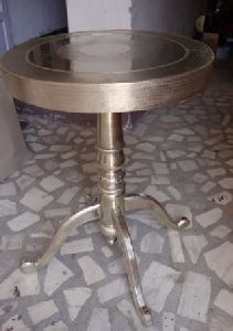 Round Shape Silver Color Table