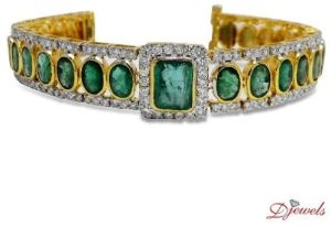 emerald gold bracelet