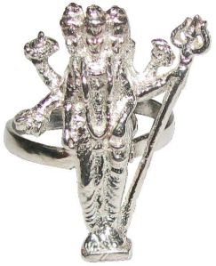 S867887 - Guru Datta Silver Ring Idol