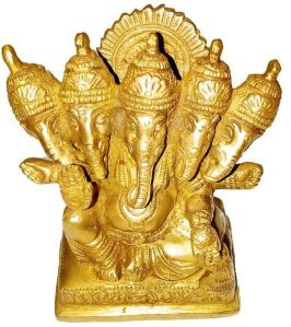 herambha ganapathi heramba brass ganesh idol