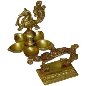 Panchamukhi Aarthi Hamsa Hans brass diya