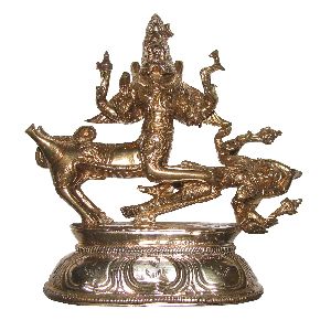 S966218 - Sharabeshwara Idol in Ashtadathu 4Inch 495Grams