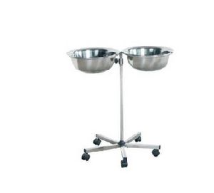 Stainless Steel Hand Wash Double Basin Stand