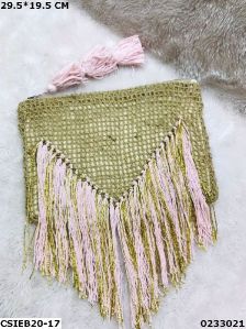 Stylish Handbags Cotton Weaving Pouch Bag