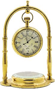 Hanging Table Clock Gold Finish