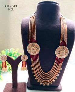 Polki Long Necklace Set