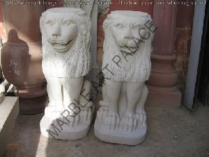 Standing Lion Statue