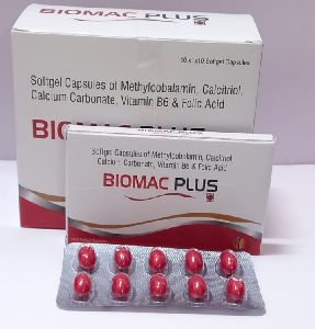 Methylcobalamin Calcium Carbonate Vitamin B6 Folic Acid Softgel Capsules