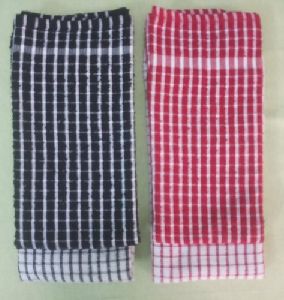 Checked Terry Towel