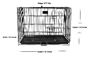 217 No. Dog Cage