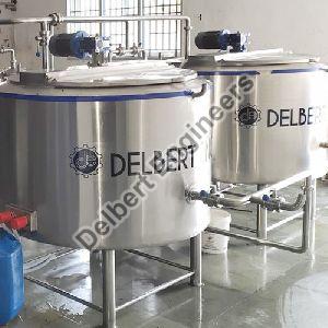 Stainless Steel Storage Tank With Agitator