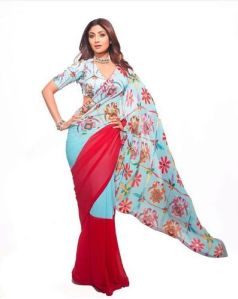 Printed Silk Saree