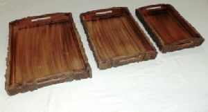Wood Bark Tray
