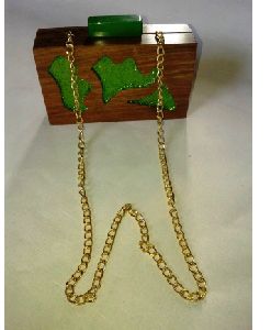 Wooden Clutch Bag