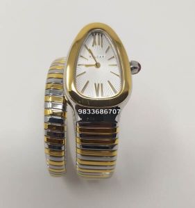 Bvlgari Serpenti Dual Tone White Dial Womens Watch