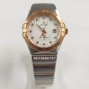 Omega Constellation Rose Gold Diamond Marker Womens Watch