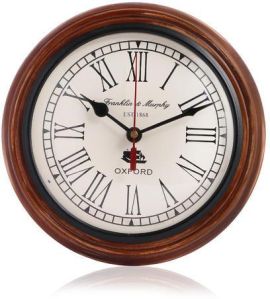 Antique Look Wooden Wall Clock