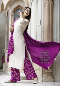 Kurti Plazzo Dupatta Set