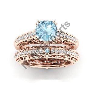 925 Sterling Silver Aquamarine Ring