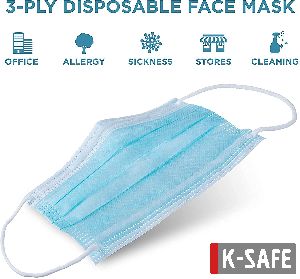 3 Ply Melt Blown Mask Bfe 99% Virus Protection