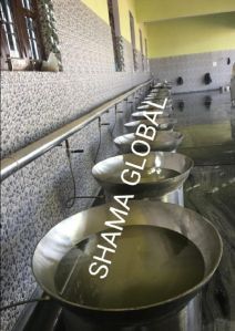 Steam Operated Stainless Steel Kadai