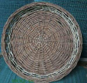 16 Inch Bamboo Round Tray