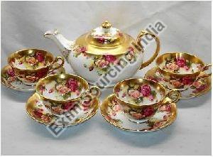 Tea Cup Set with Kettle