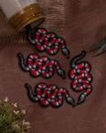 Snake Embroidered Cotton Patch