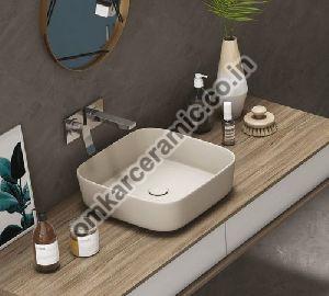 Light Cream Nature Compact Table Top Basin