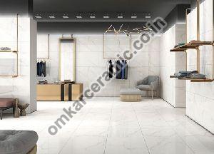 Lux White Glossy Vitrified Floor Tiles