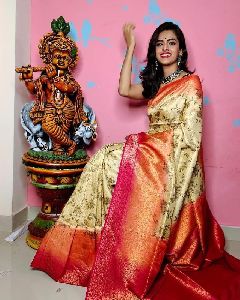 Banarasi Printed Silk Saree