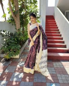 Ikkat Pattu Saree