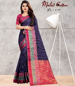 Kanchipuram Print Silk Saree