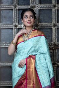 Kanchipuram Soft Print Saree