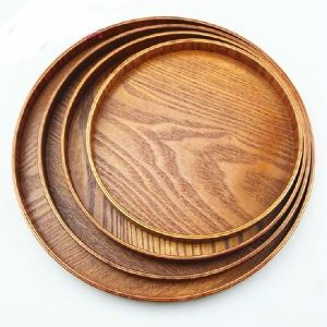 NATURAL WOODEN PLATES HANDMADE