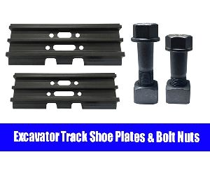 Excavator Track Shoe Plates & Bolt Nuts