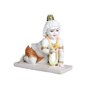 Marble Laddu Gopal Statue