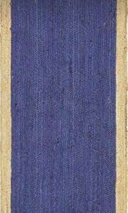 Cloth and Jute Braided Line Plain Table Runner