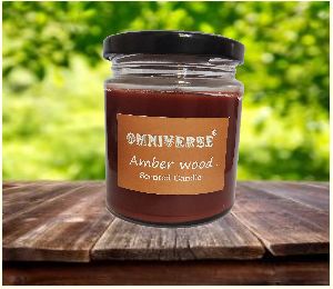 Amber Wood Scented Candle