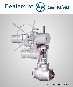 L&T motorized globe valve Butt weld 2 to 24 inch