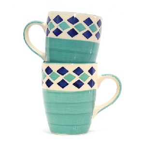 Ceramic Coffee mug diamond