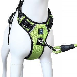 HANK 3M Reflective Dog Harness with 2 Leash Attachments