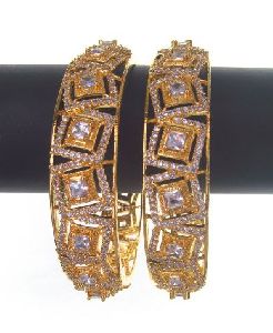 Golden Cz Bangles