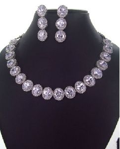 Silver Classic Necklace Set