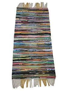 Rectangular Multicolour Chindi Rug